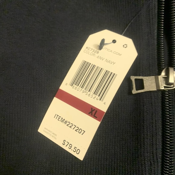 Nautica French Rib Qtr Zip Pullover - Picture 6 of 7